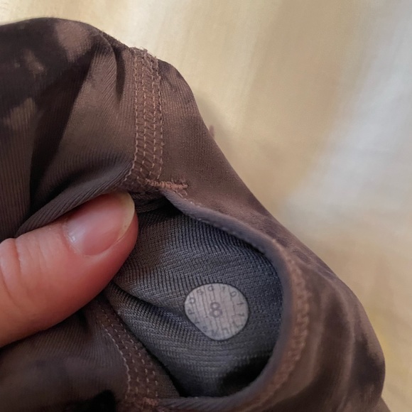 Size 8 Lululemon leggings. Tye dye print in dark purple & black. - Picture 4 of 4